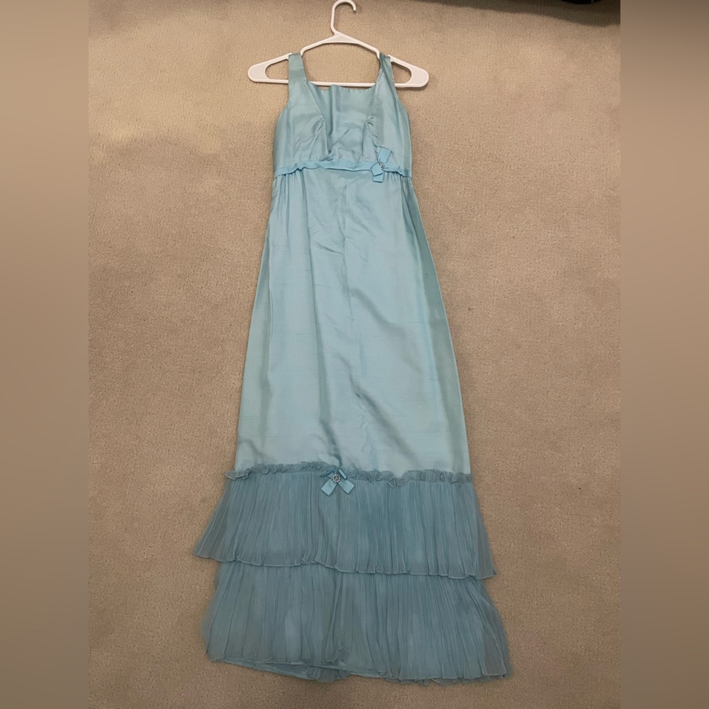 NADINE 1960s prom blue dress